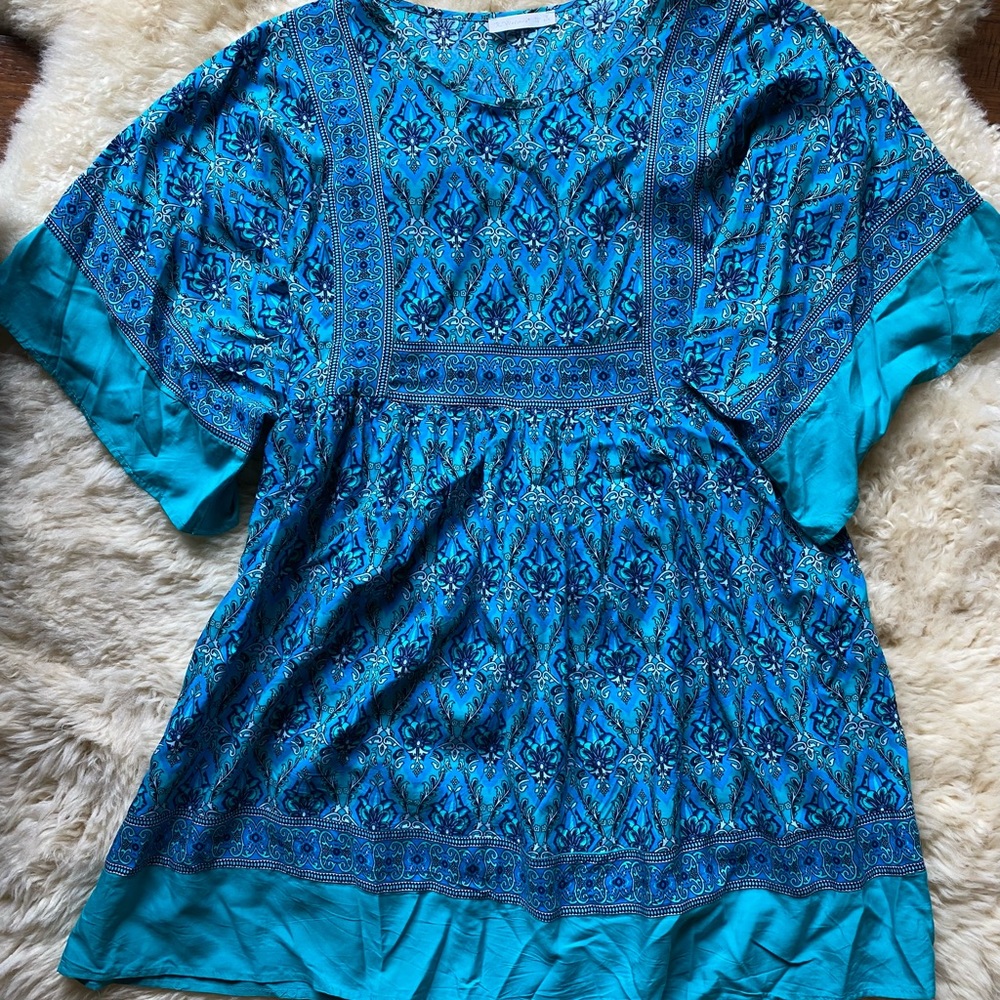 Beach Cover-Up Tunic Dress Size Small
